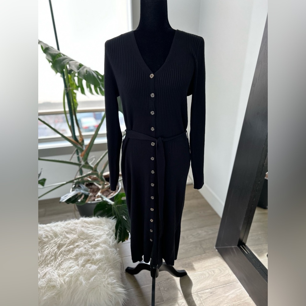 Oak and Meadow Women’s Black Sweater Dress size XL New No Tags